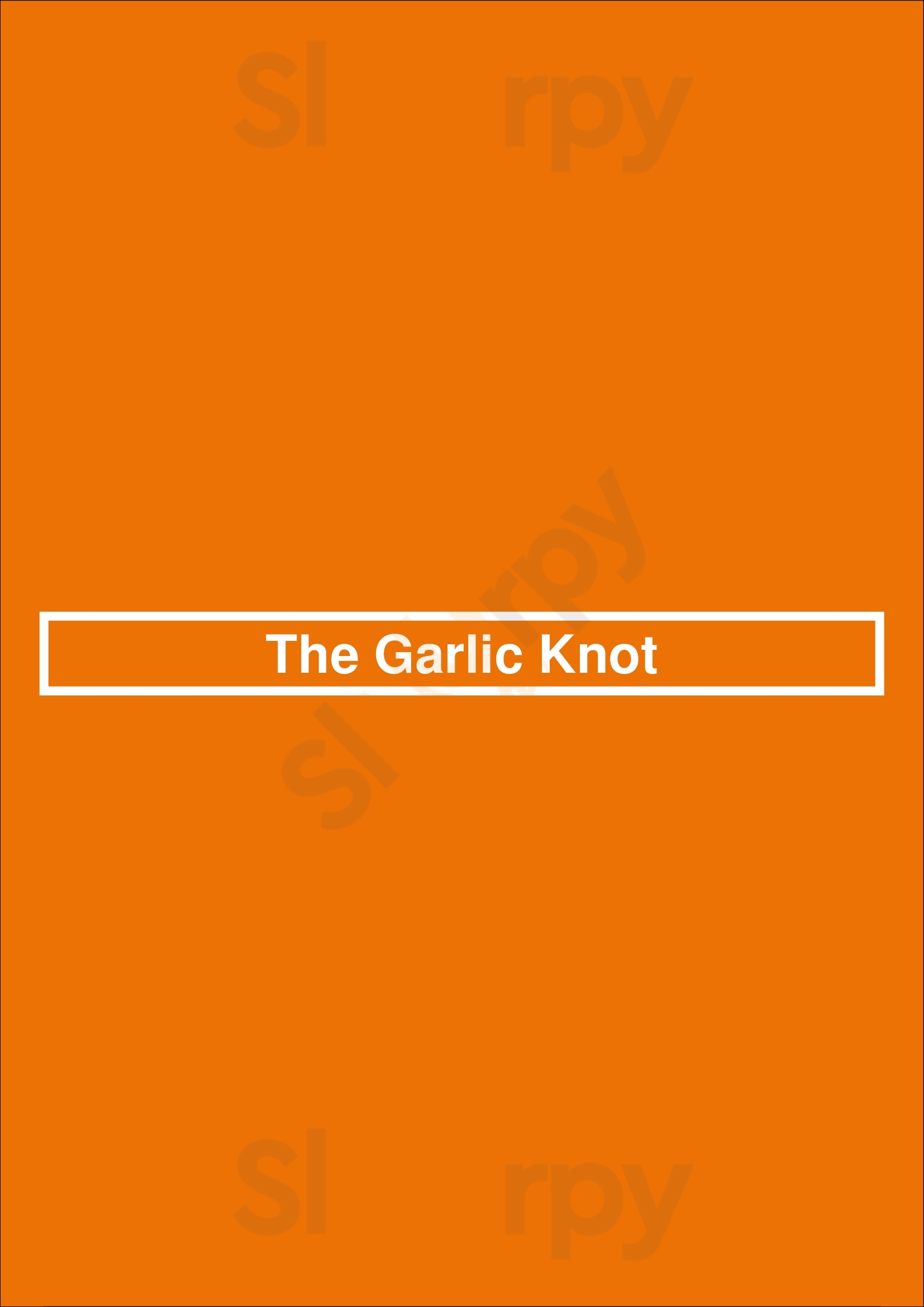 The Garlic Knot Fort Collins Menu - 1