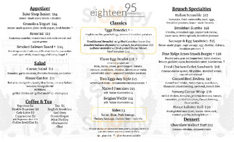 Old Port Tavern menu