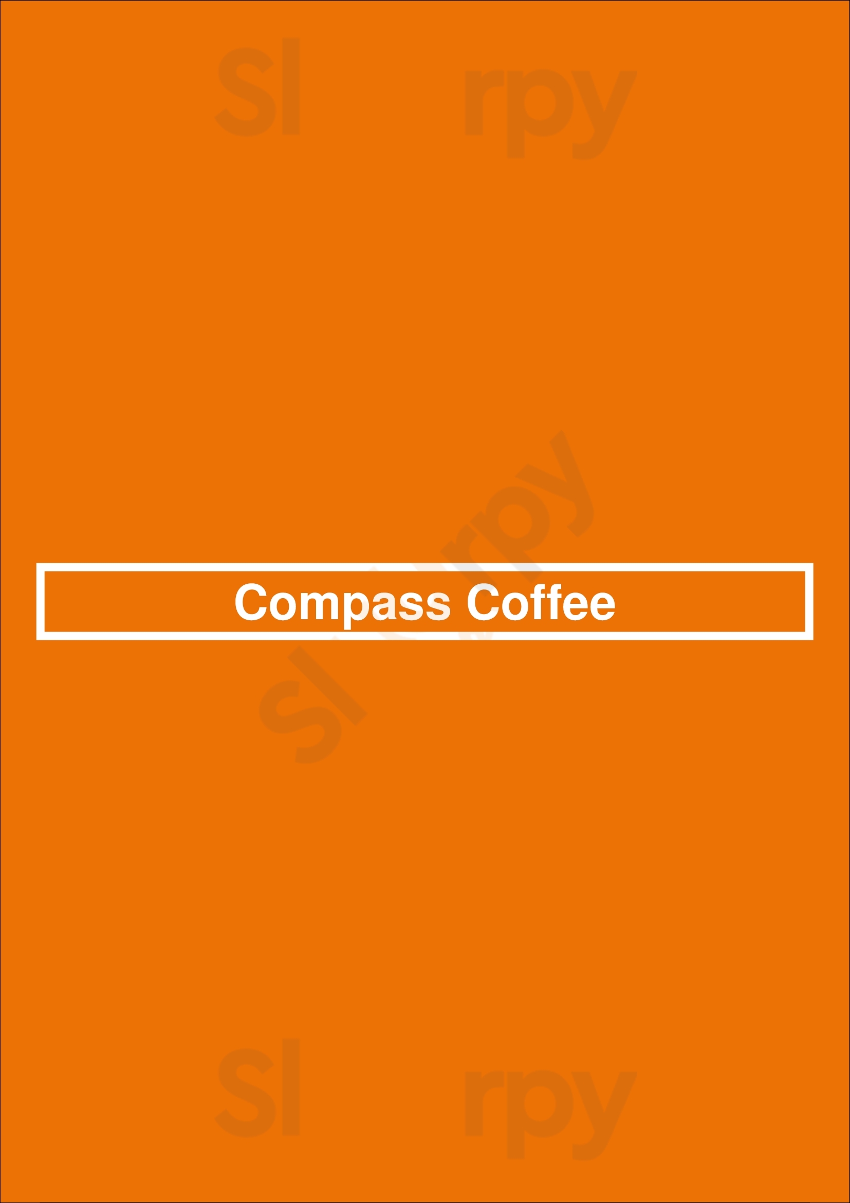 Compass Coffee Akron Menu - 1