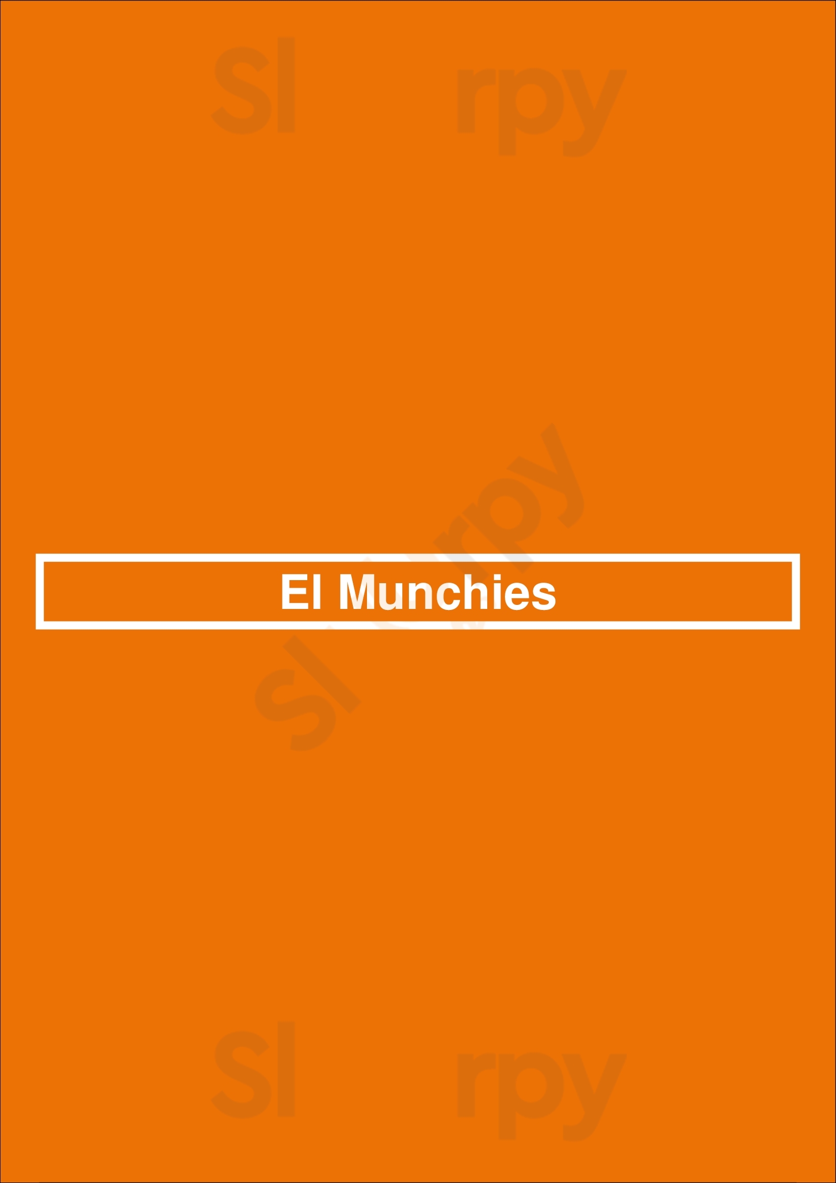 Main Menu - El Munchies