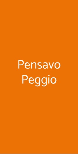 Pensavo Peggio, Roma