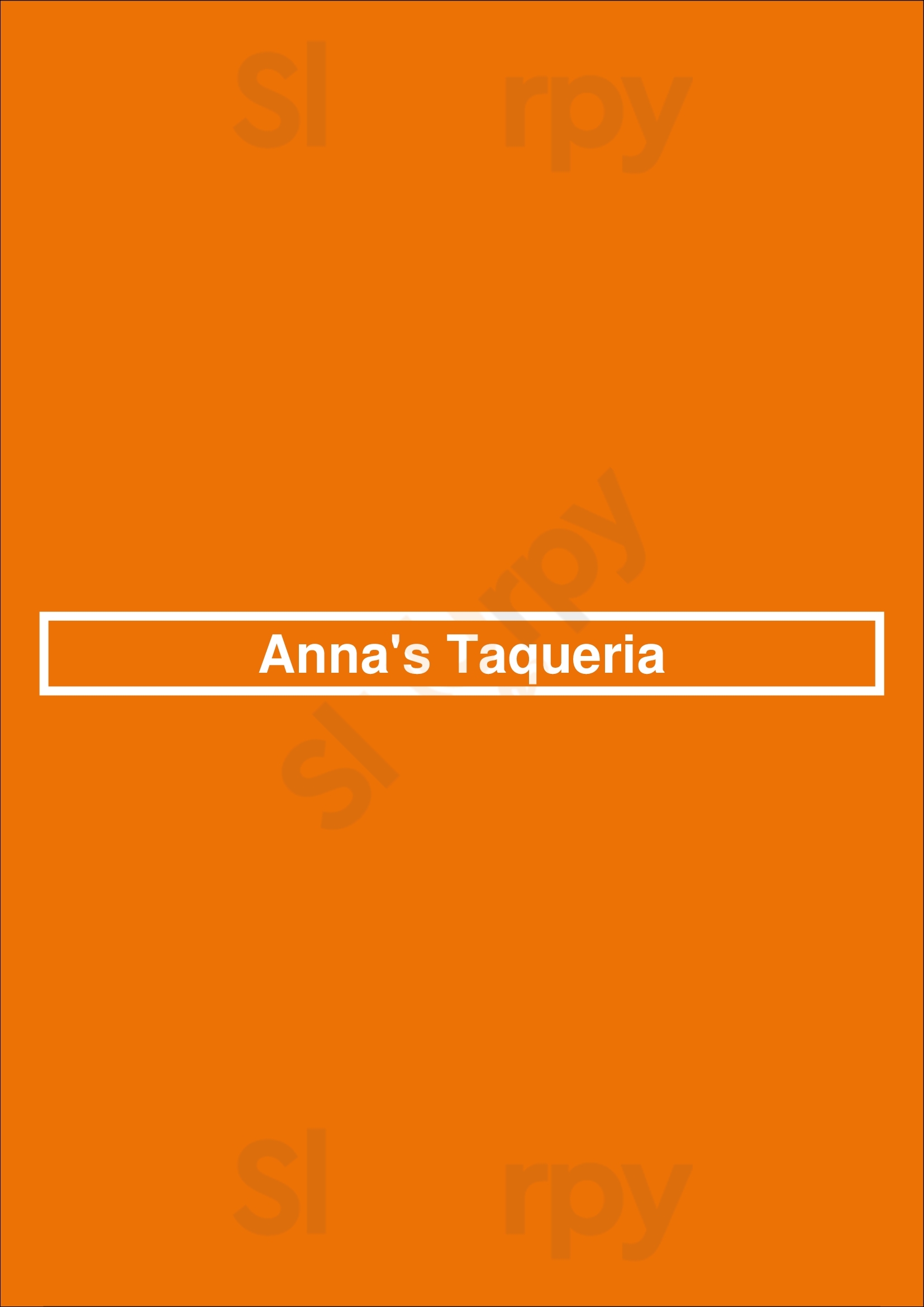 Main Menu - Anna's Taqueria