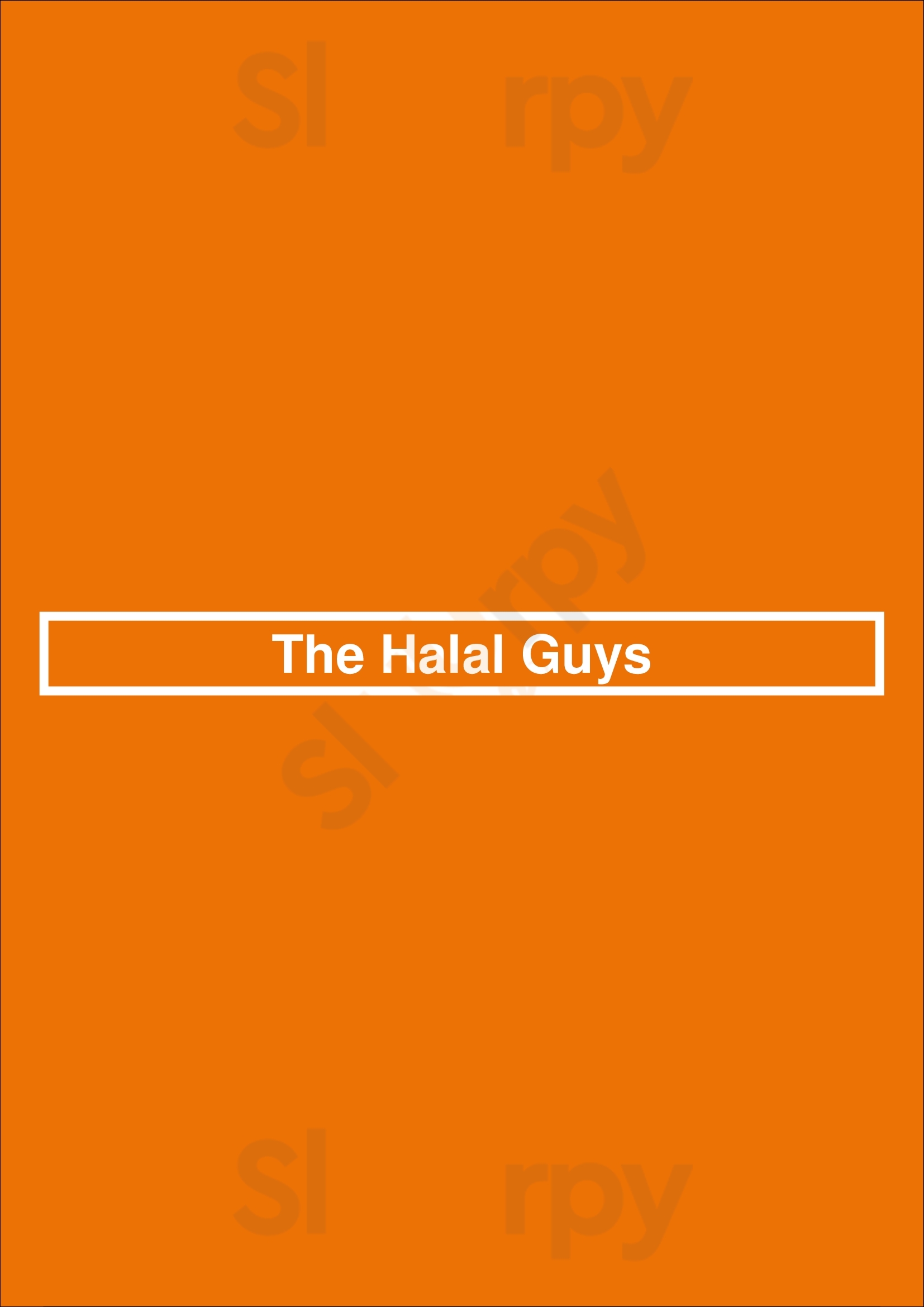 Main Menu - The Halal Guys