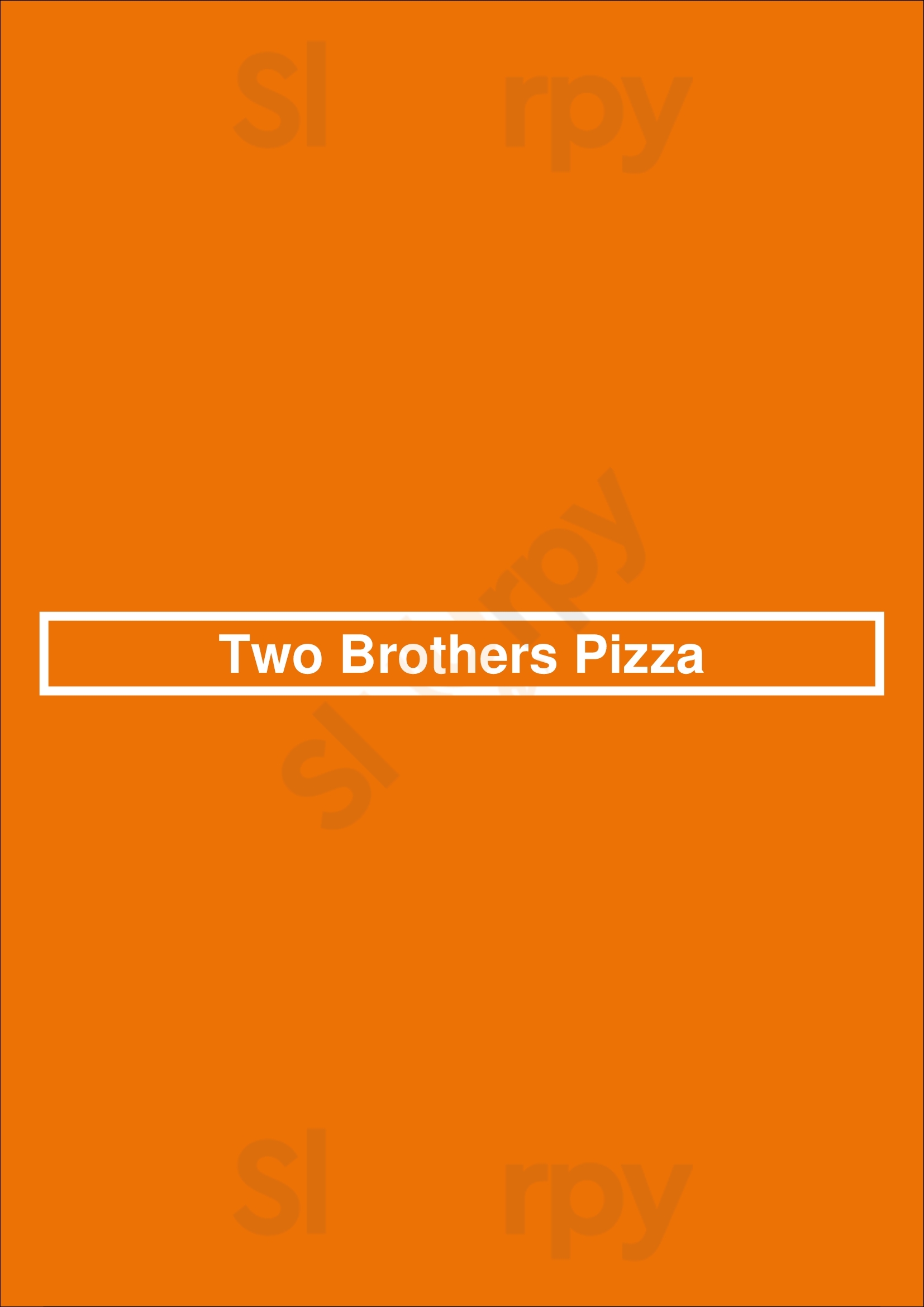 Two Brothers Pizza Harrisburg Menu - 1