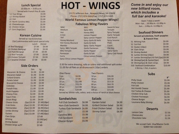 Hot Wings, Newport News