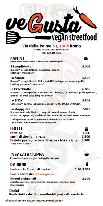 Vegusta Vegan Streetfood, Roma