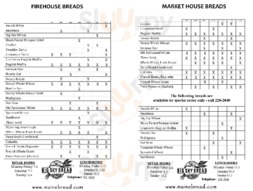 Big Sky Bread Company menu