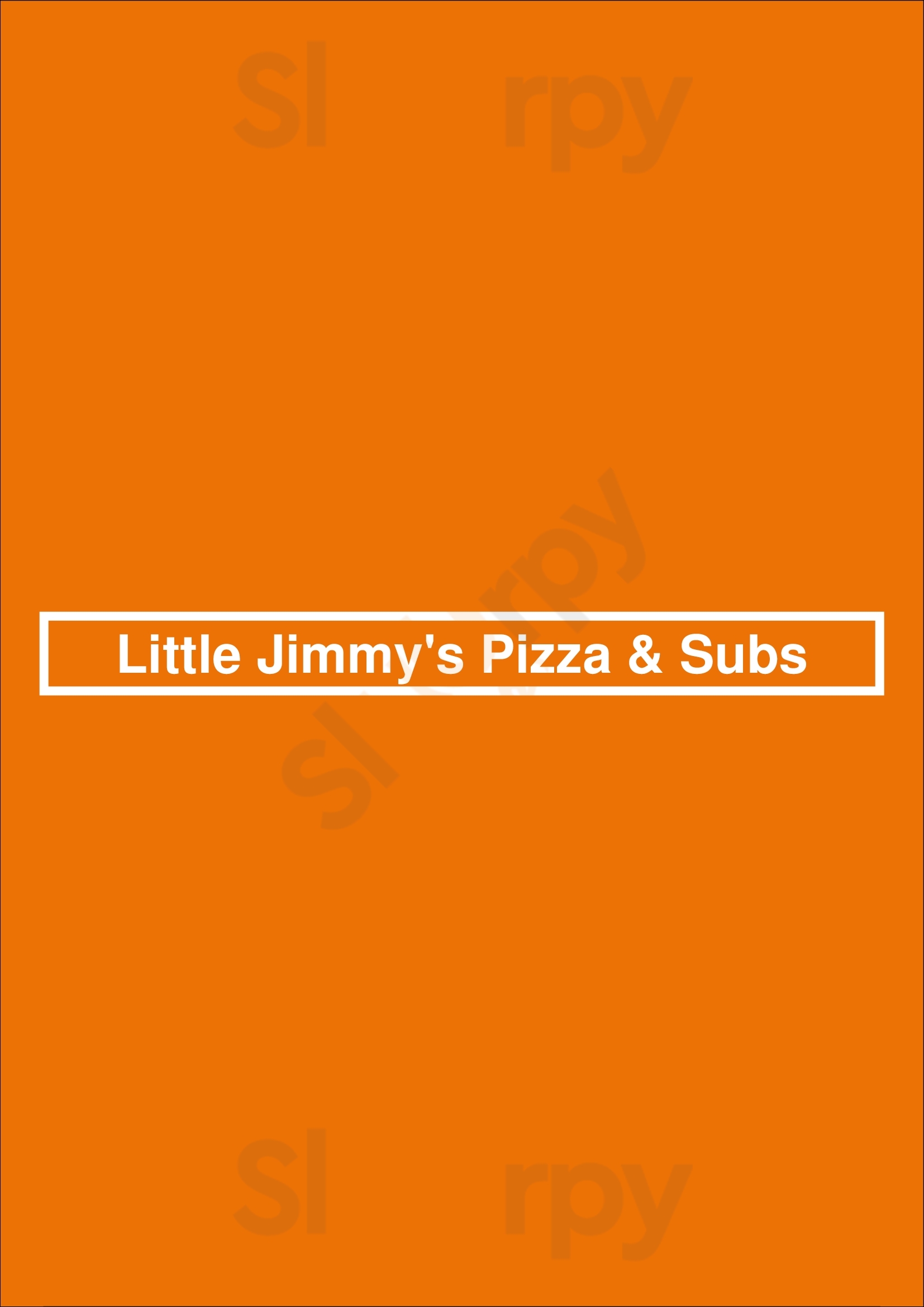 Little Jimmy's Pizza & Subs Newport News Menu - 1