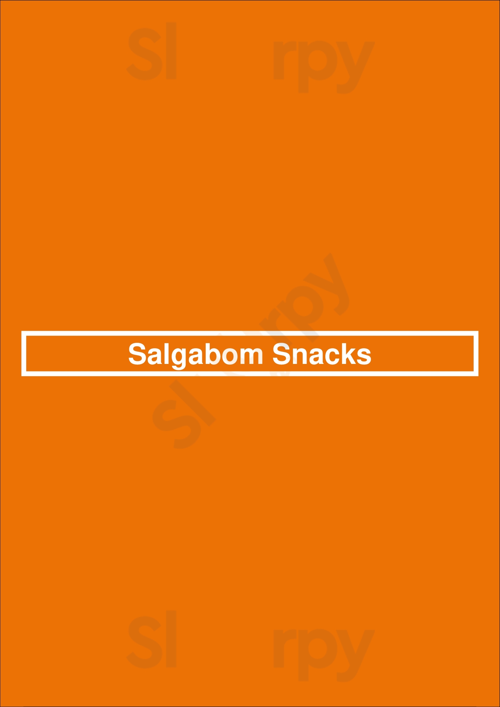 Salgabom Snacks Worcester Menu - 1