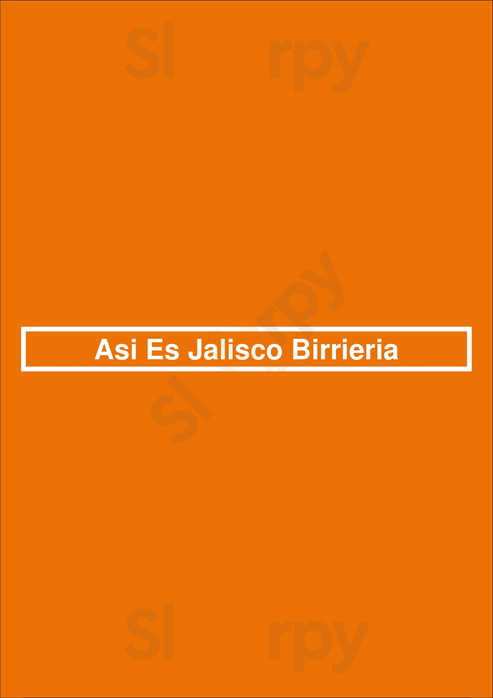 Asi Es Jalisco Birrieria Chula Vista Menu - 1