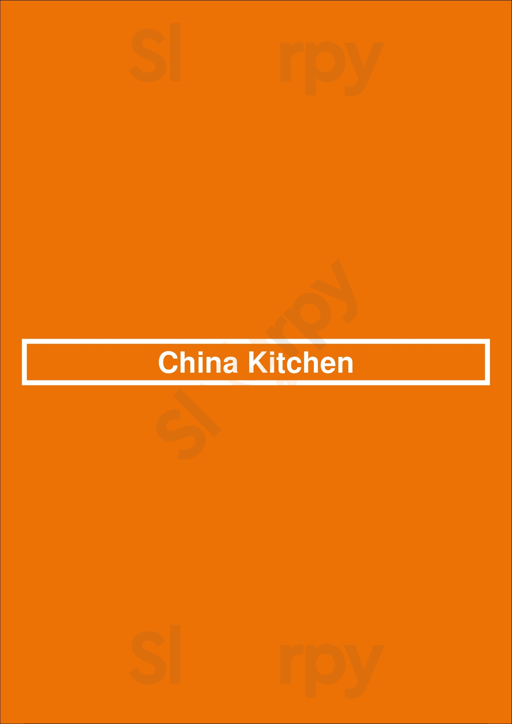 China Kitchen Alpharetta Menu - 1