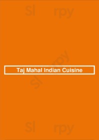 Taj Mahal Indian Cuisine menu
