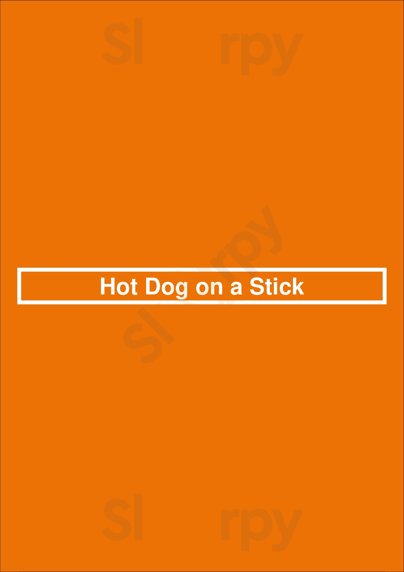 Hot Dog On A Stick Glendale Menu - 1