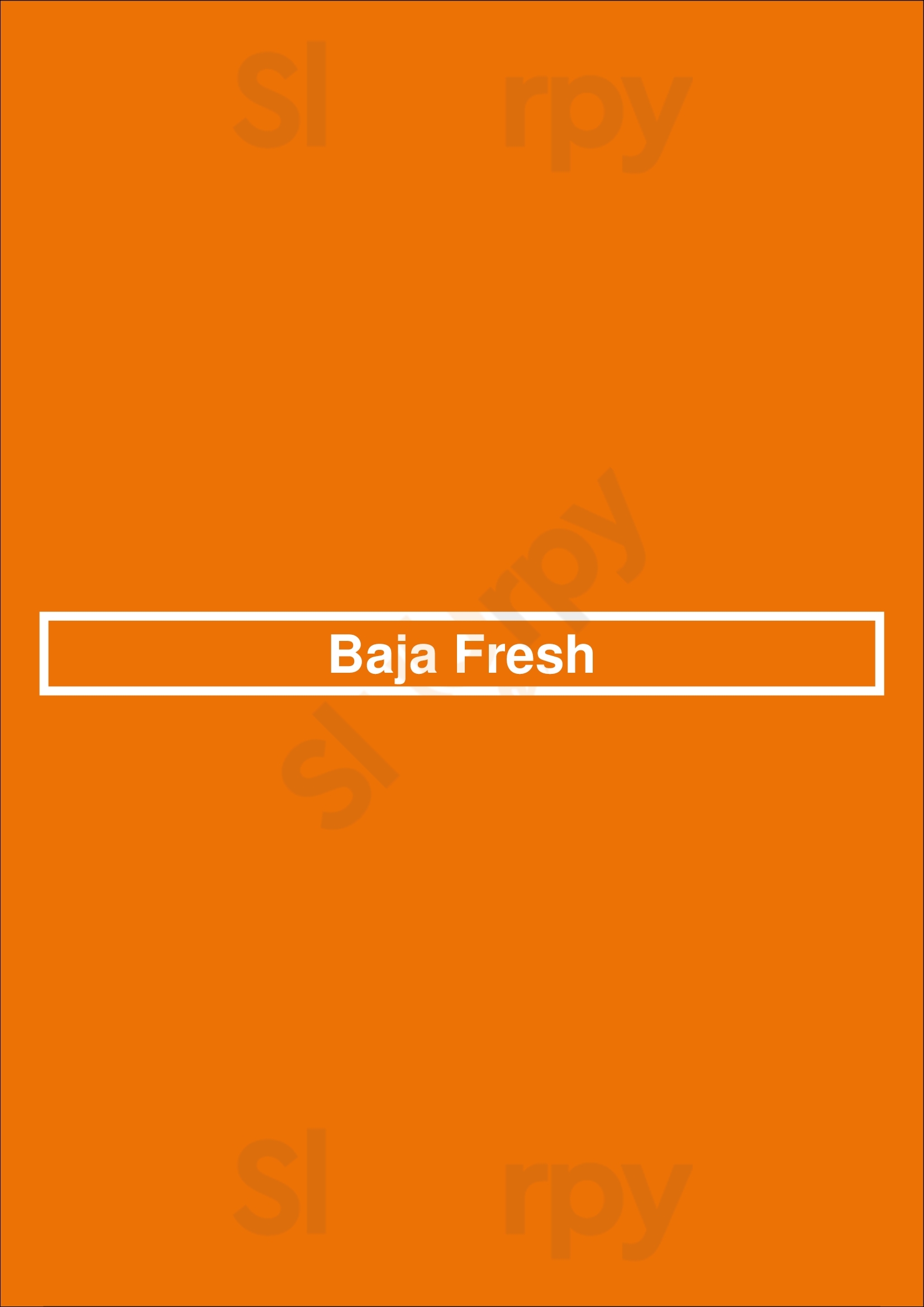 Main Menu - Baja Fresh