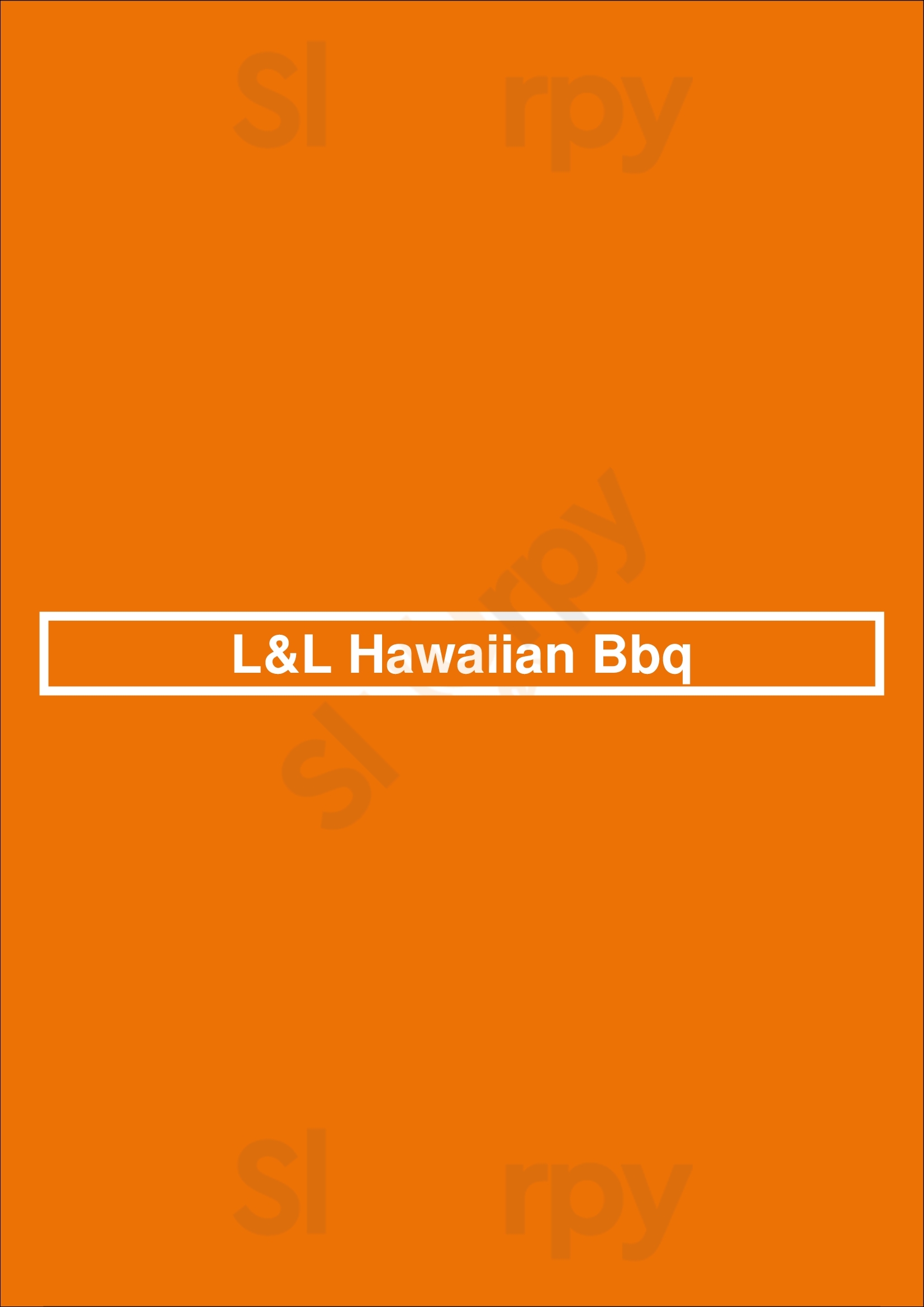 Main Menu - L&l Hawaiian Bbq