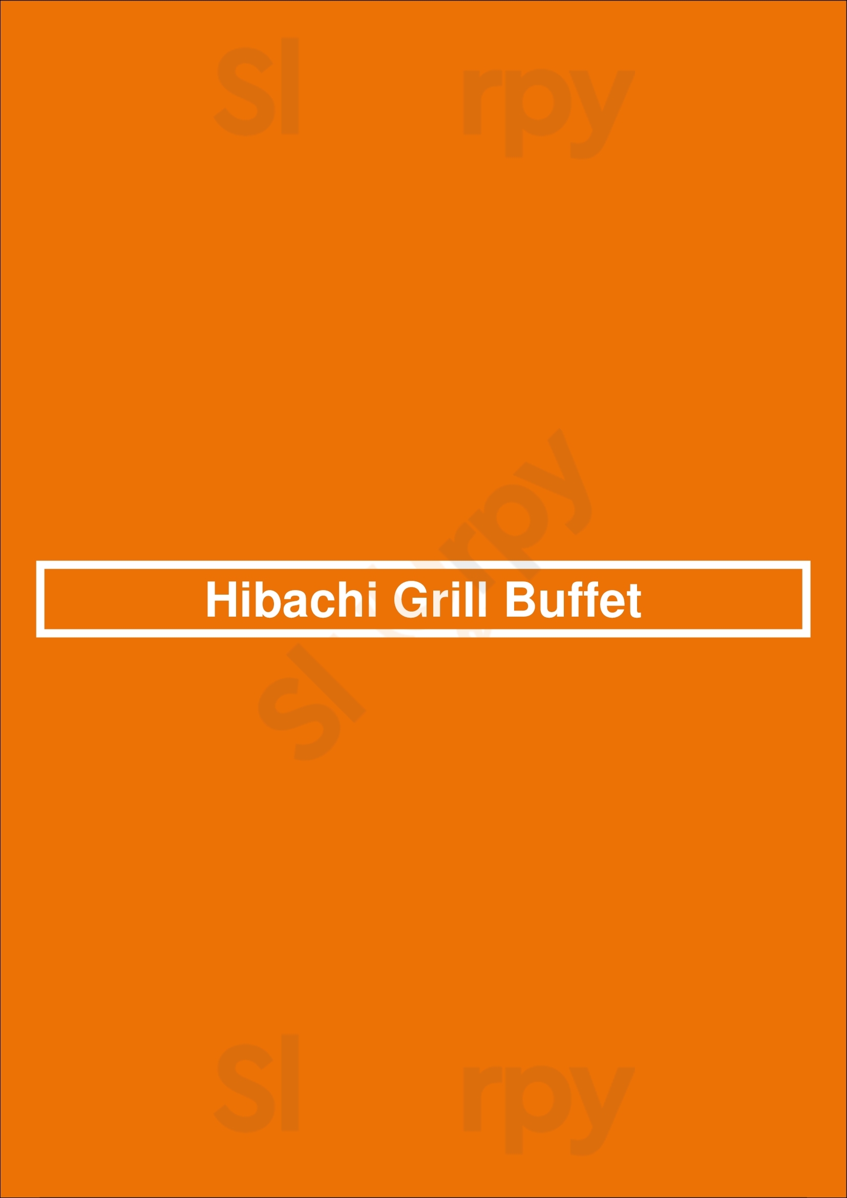 Hibachi Grill Buffet Modesto Menu - 1