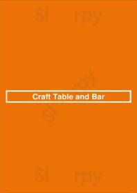 Craft Table And Bar