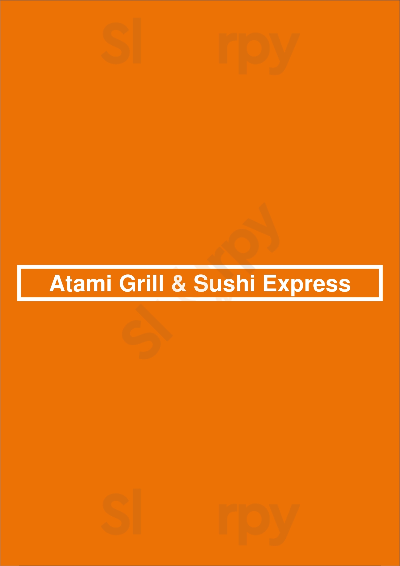 Atami Grill & Sushi Express Wilmington Menu - 1