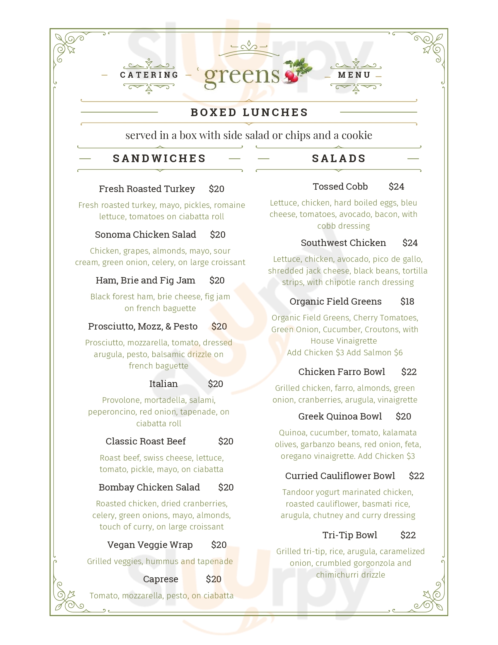 Tymeless Cuisine Modesto Menu - 1