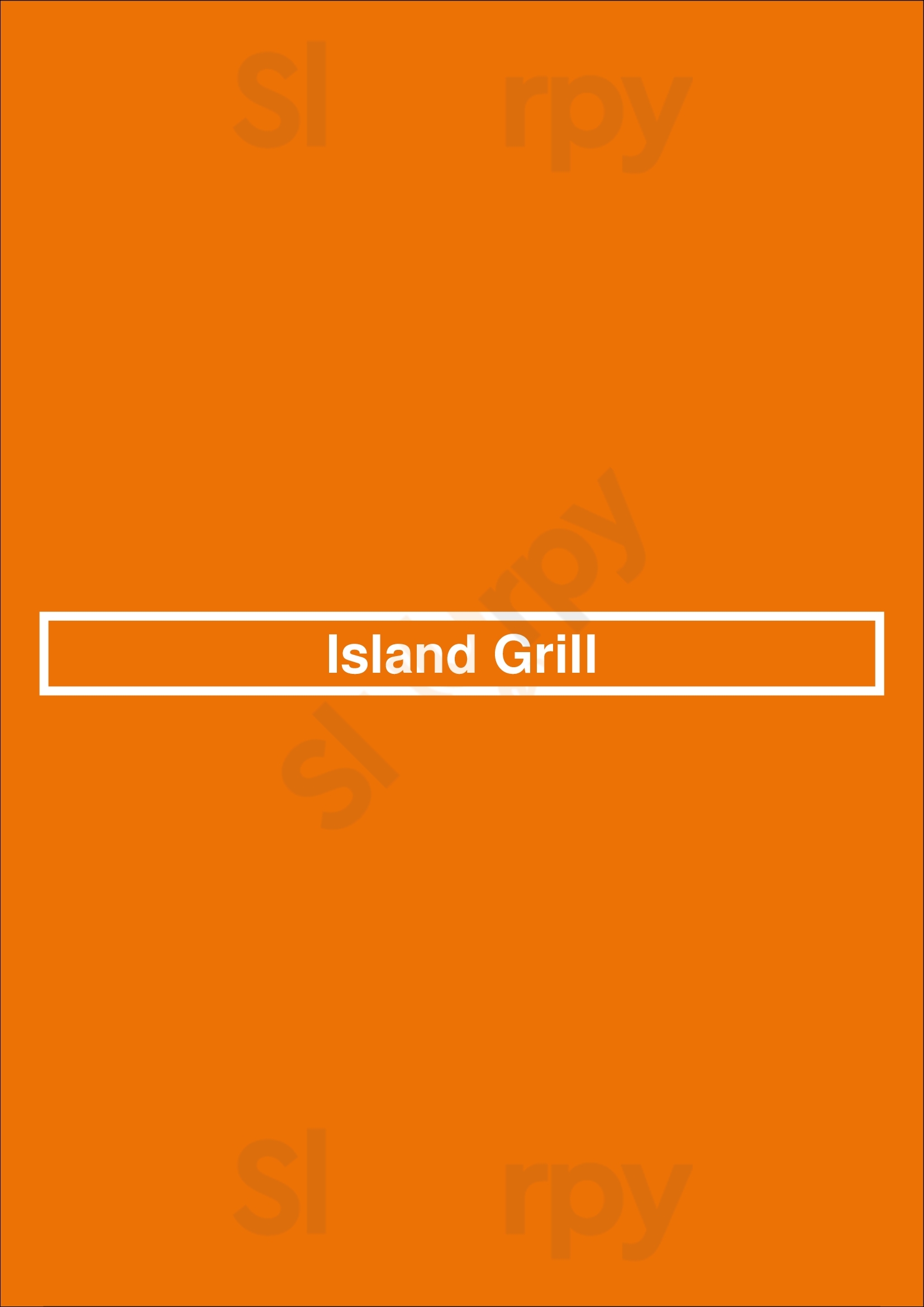 Island Grill Bellevue Menu - 1