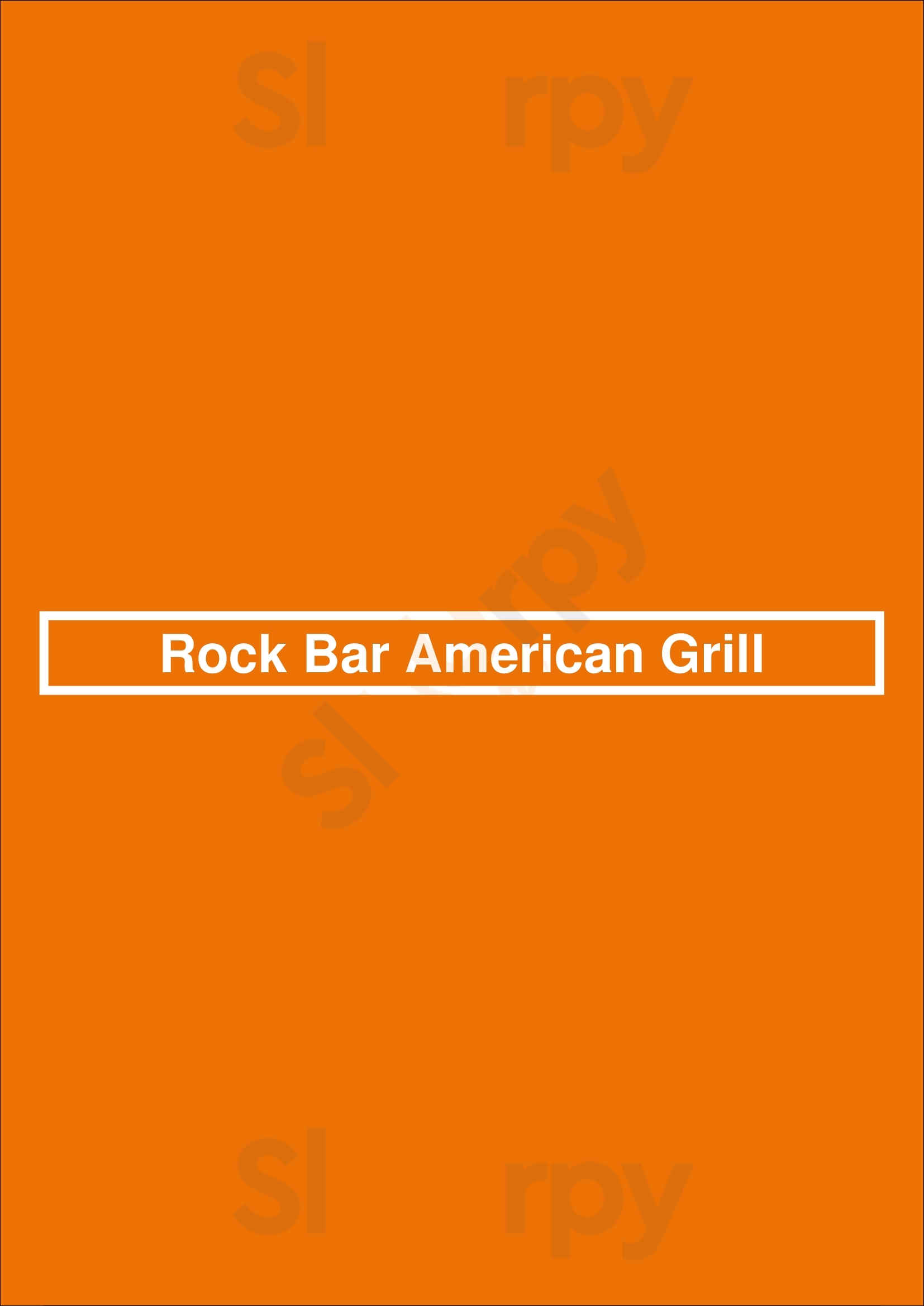 Rock Bar American Grill Cedar Rapids Menu - 1