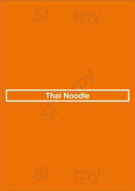 Thai Noodle menu