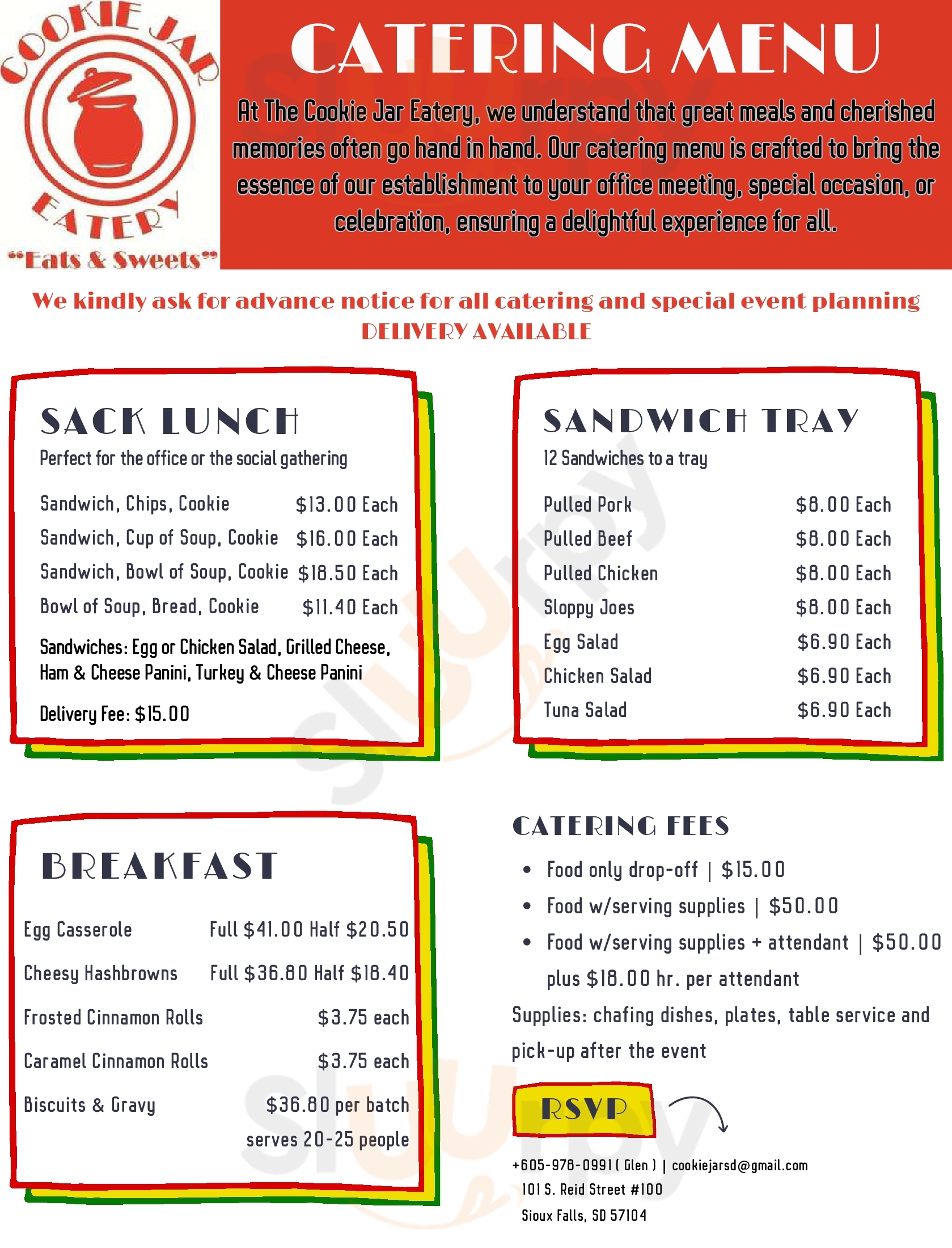 Main Menu - The Cookie Jar Eatery