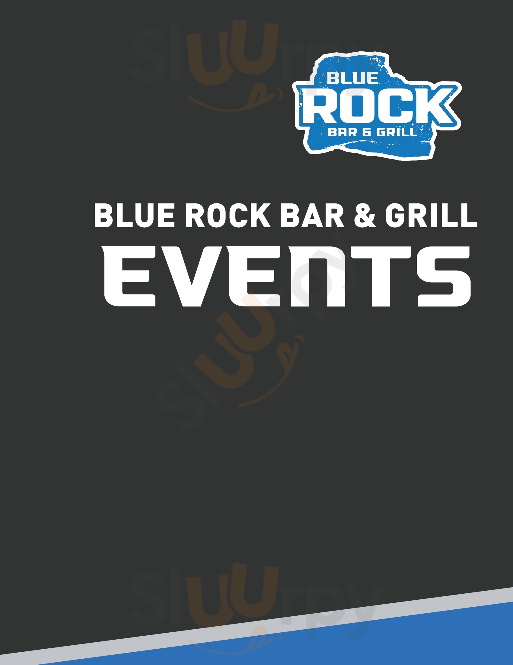 Main Menu - Blue Rock Bar & Grill