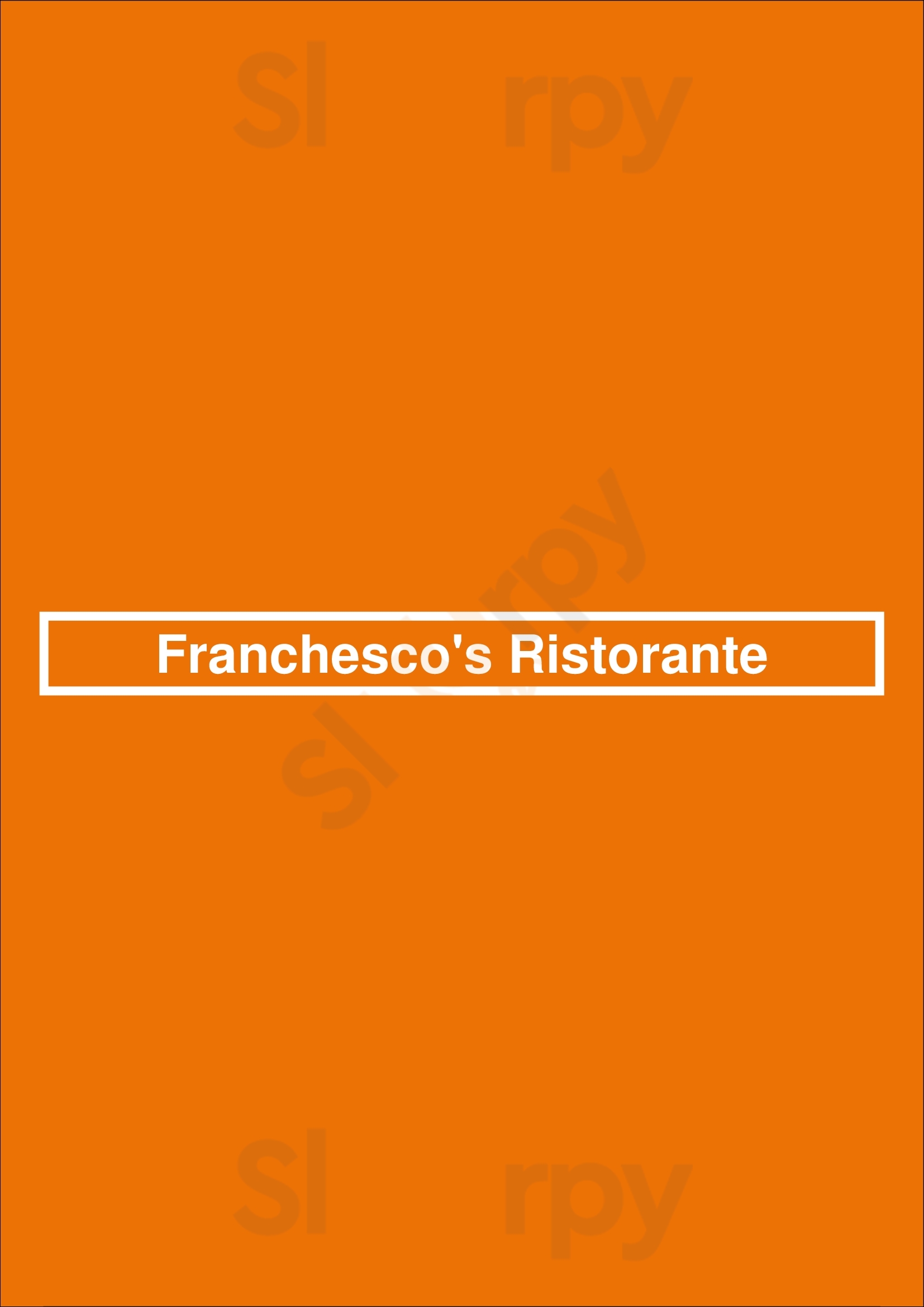 Franchesco's Ristorante Rockford Menu - 1