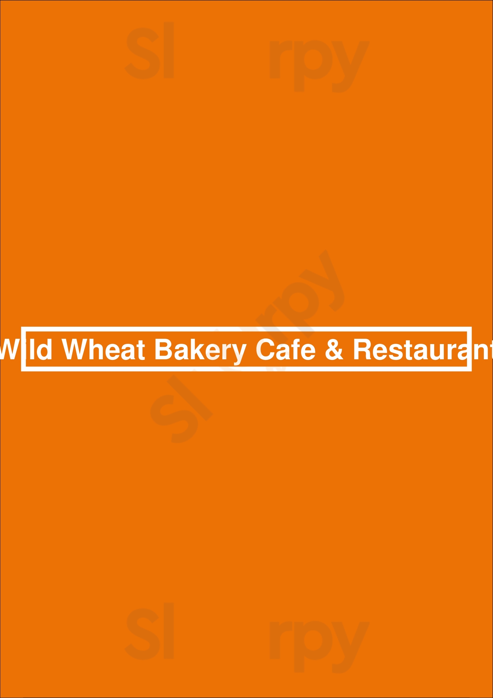 Wild Wheat Bakery Cafe & Restaurant Kent Menu - 1