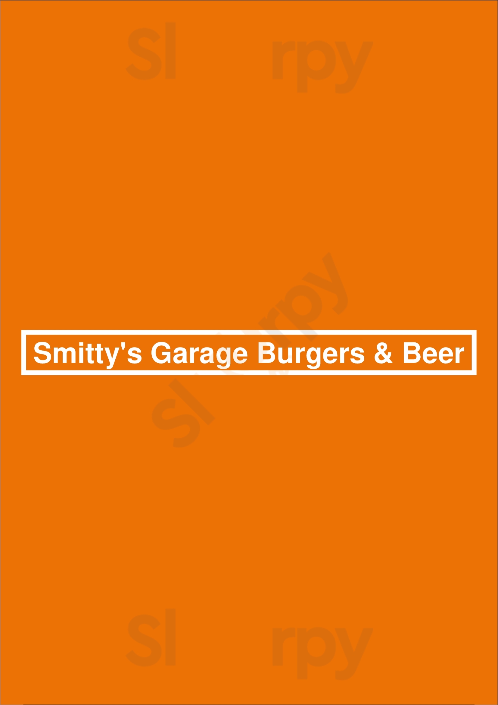Smitty's Garage Burgers & Beer Fayetteville Menu - 1
