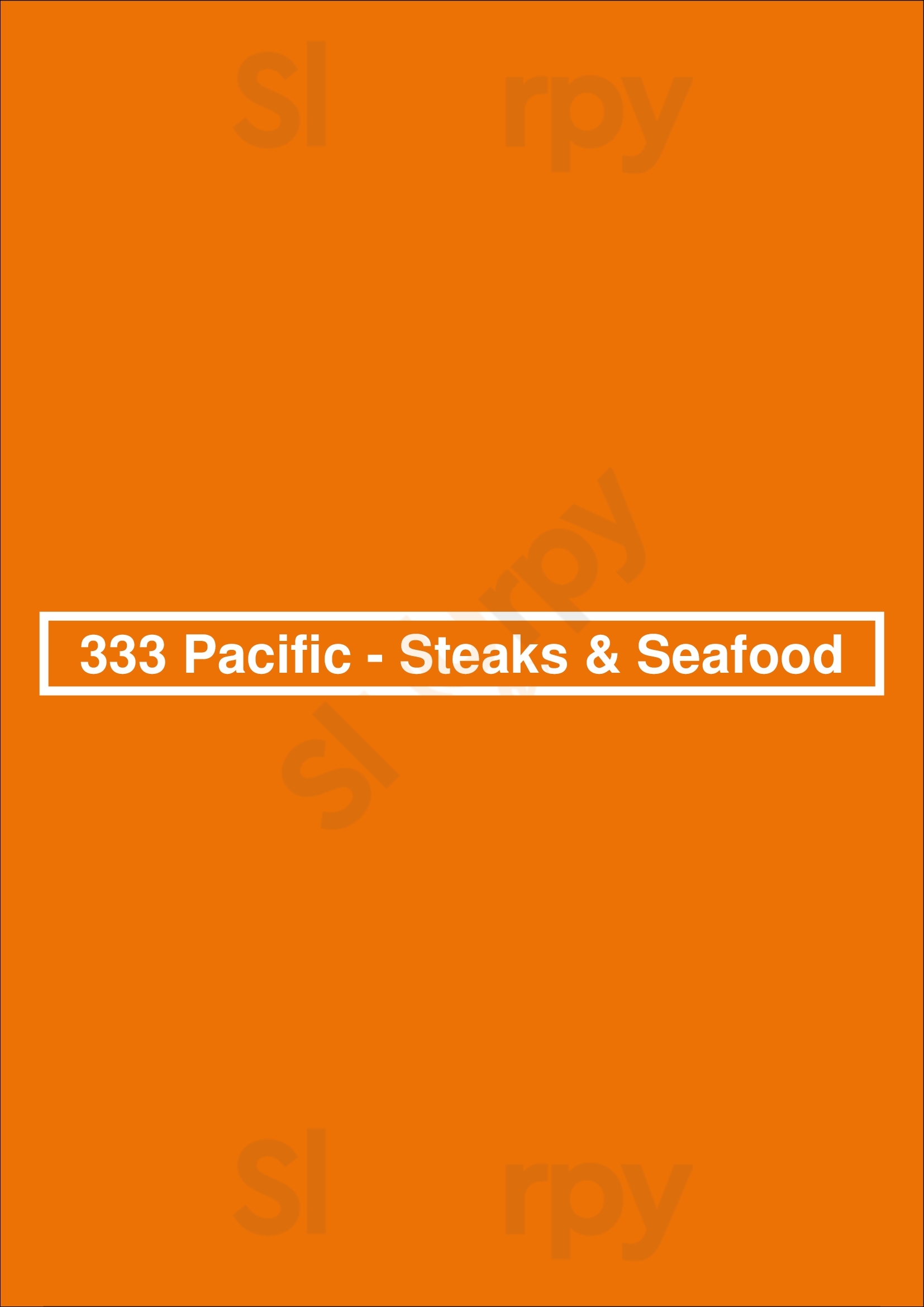 333 Pacific Oceanside Menu - 1