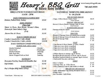 Henry's Bbq Grill
