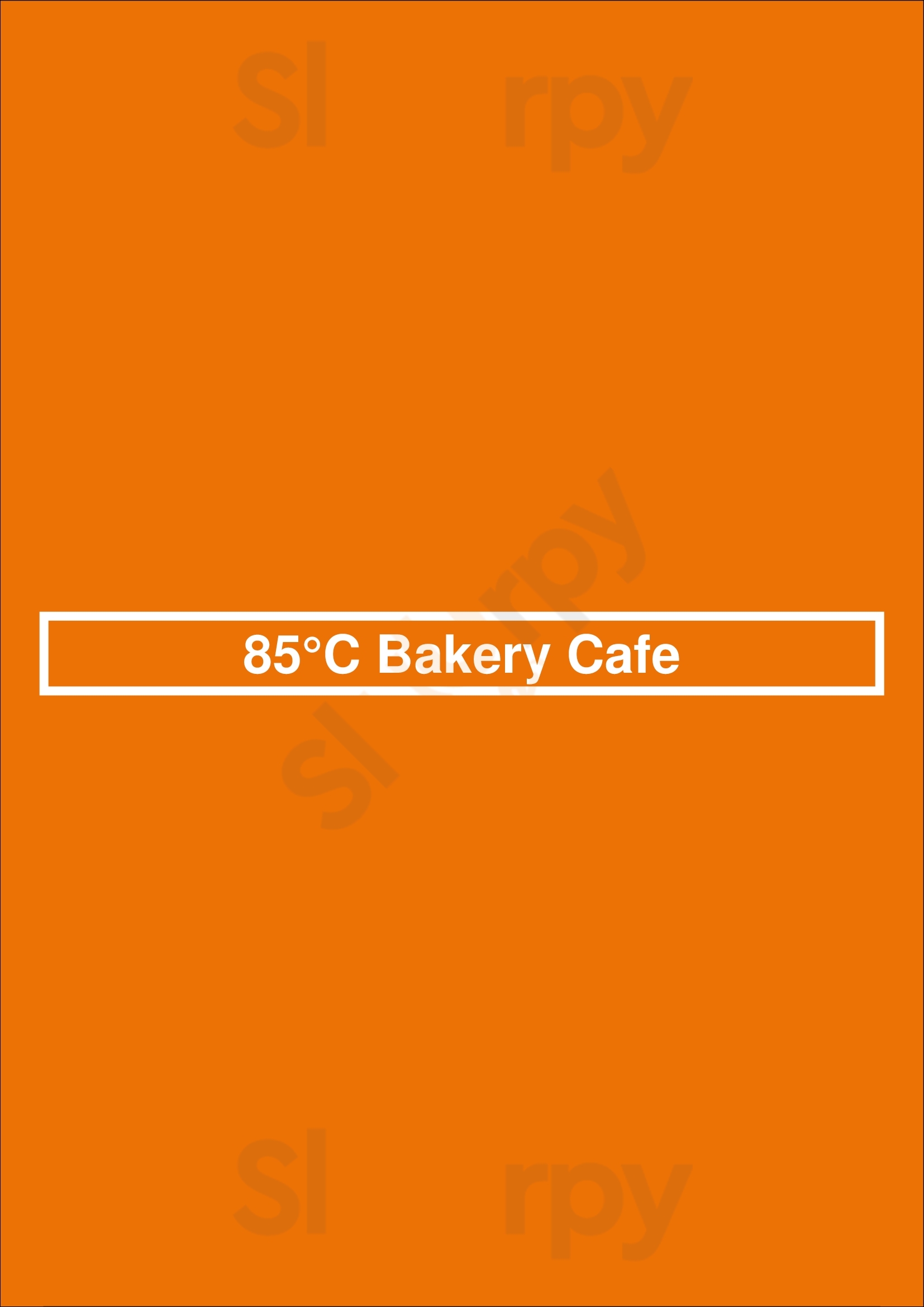 85°c Bakery Cafe Carrollton Menu - 1