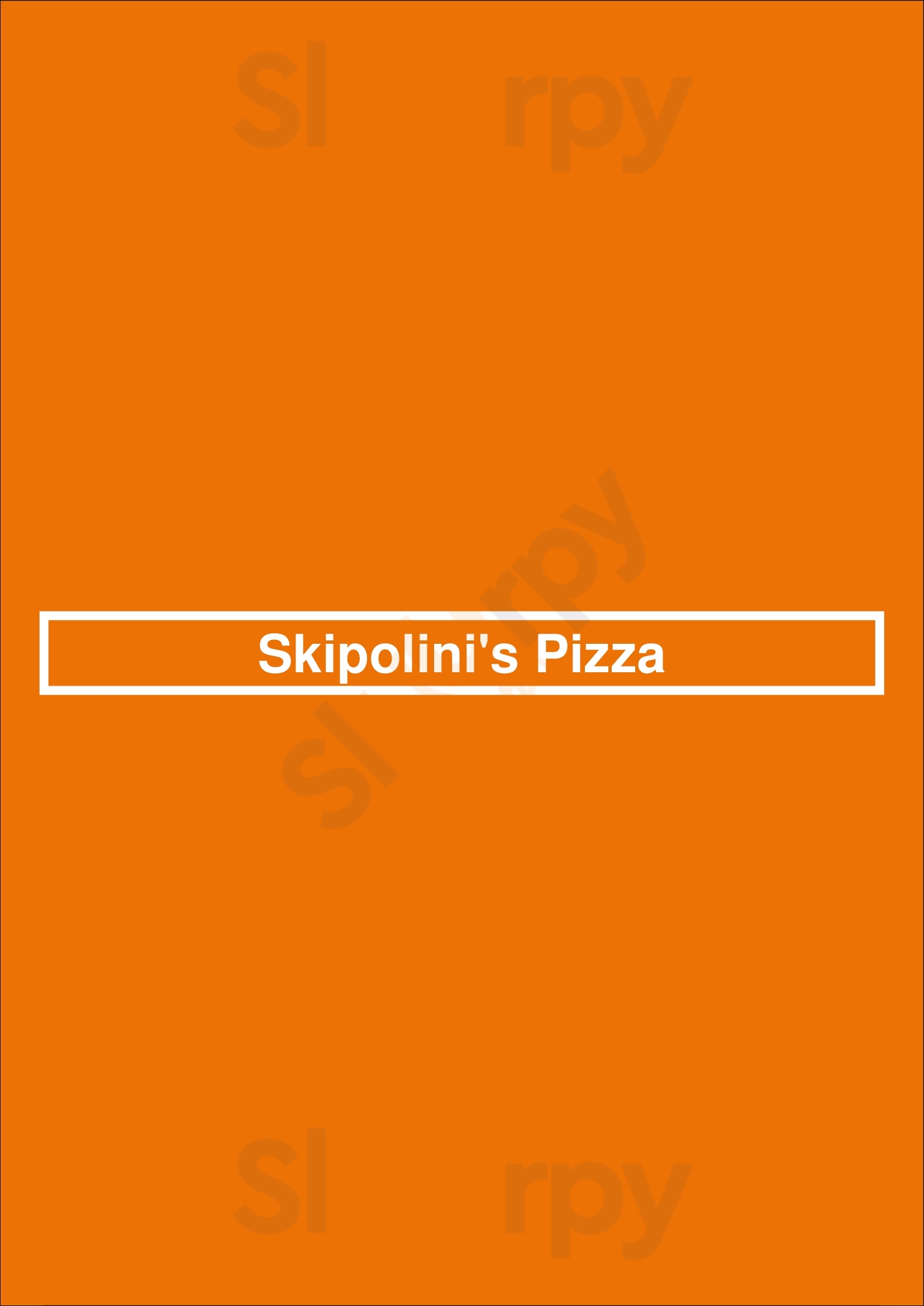 Main Menu - Skipolini's Pizza