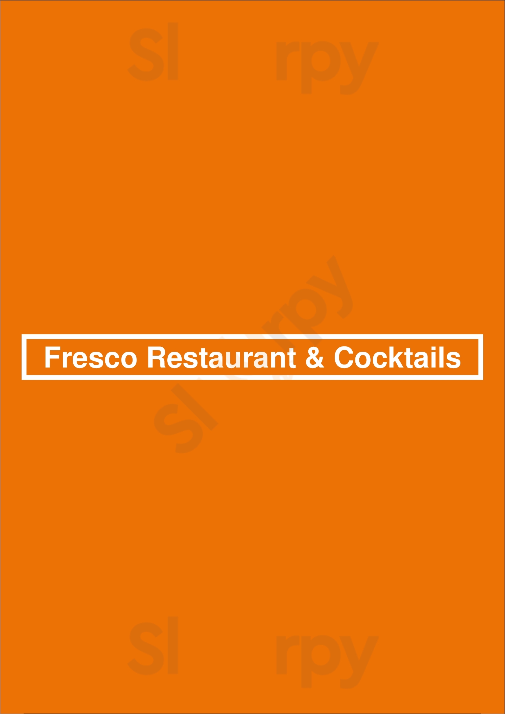 Fresco Restaurant & Cocktails Fayetteville Menu - 1