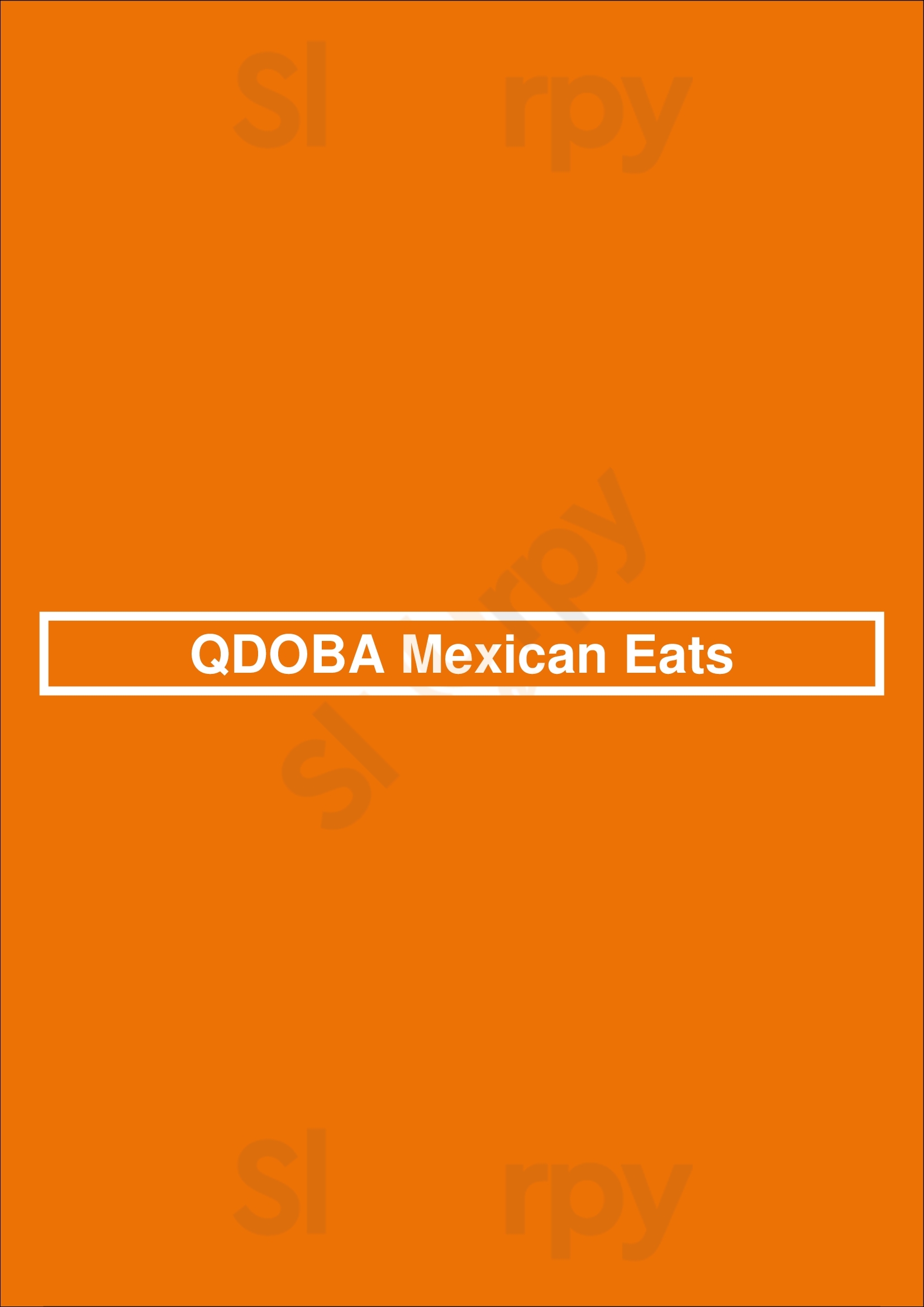 Main Menu - Qdoba Mexican Eats