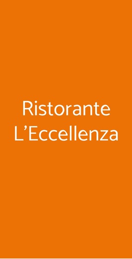 Ristorante L'eccellenza, Roma