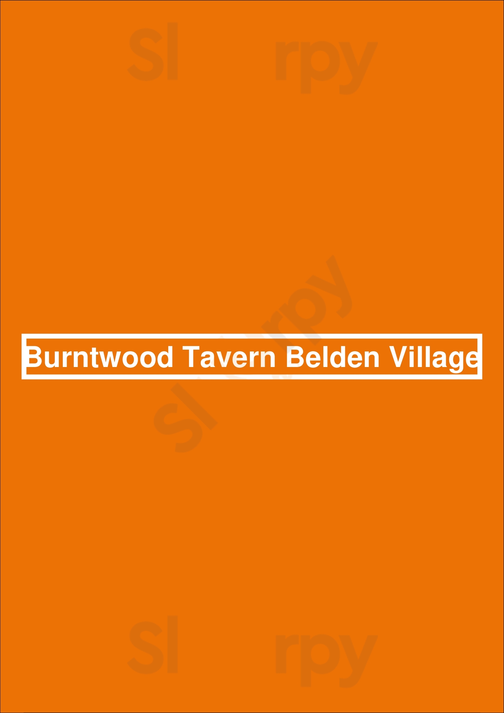 Burntwood Tavern Canton Menu - 1