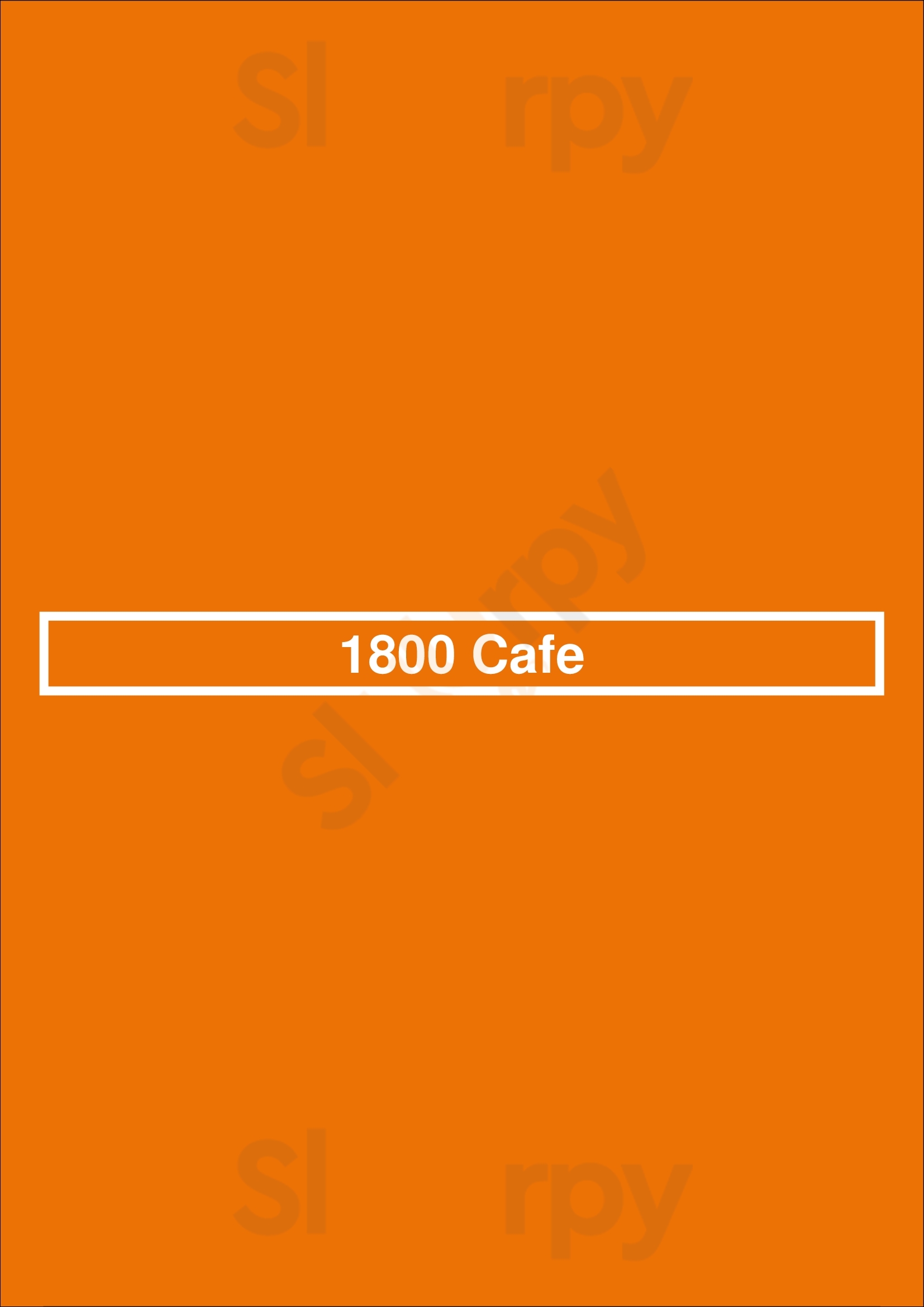 1800 Cafe Concord Menu - 1
