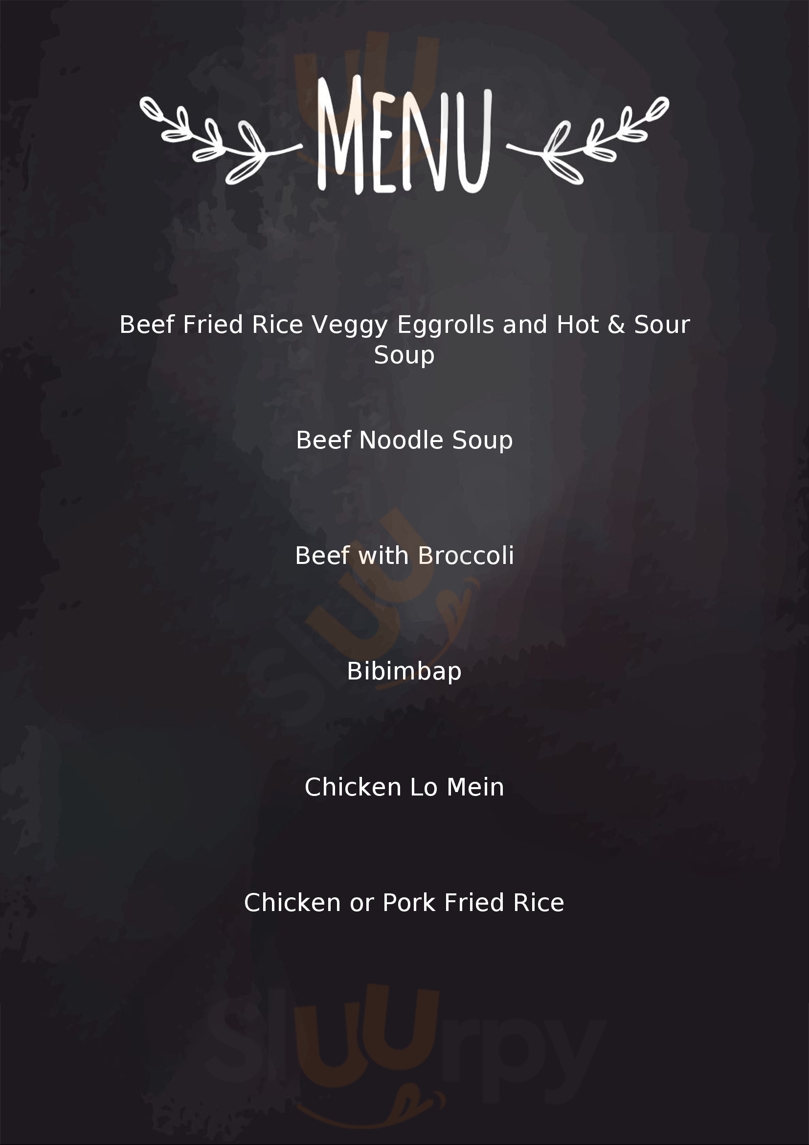 Green Valley Restaurant Kent Menu - 1