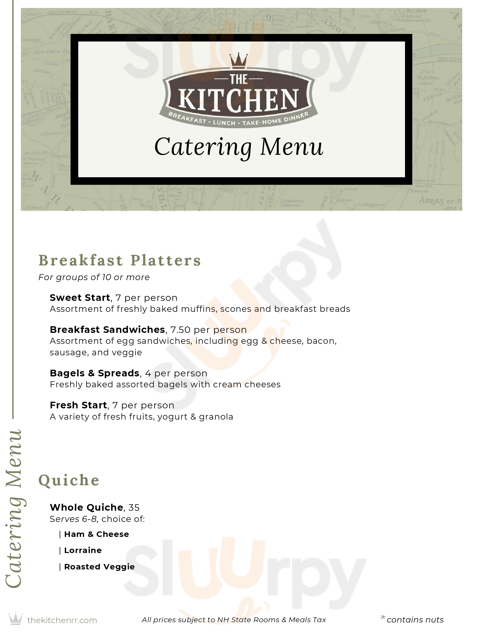 Main Menu - The Kitchen On River Rd