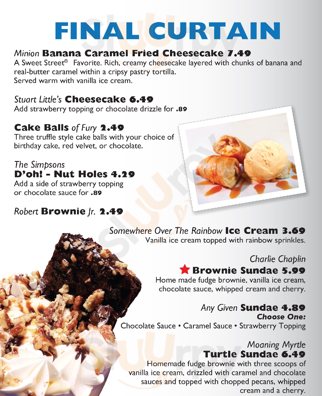 Main Menu - Cinema Cafe