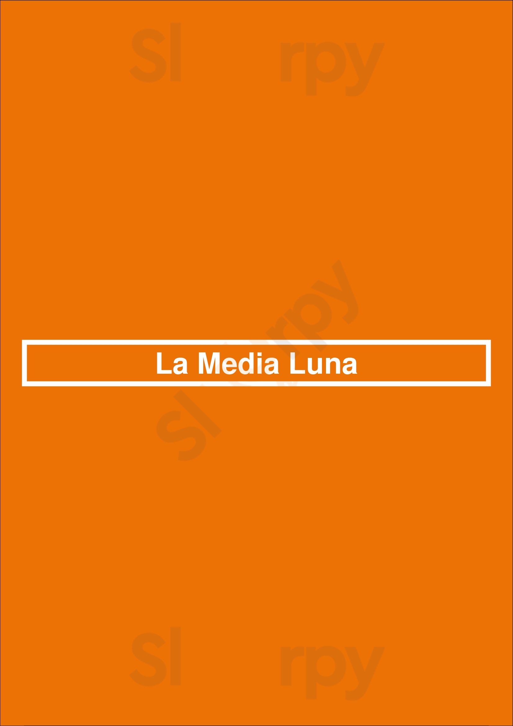 Main Menu - La Media Luna