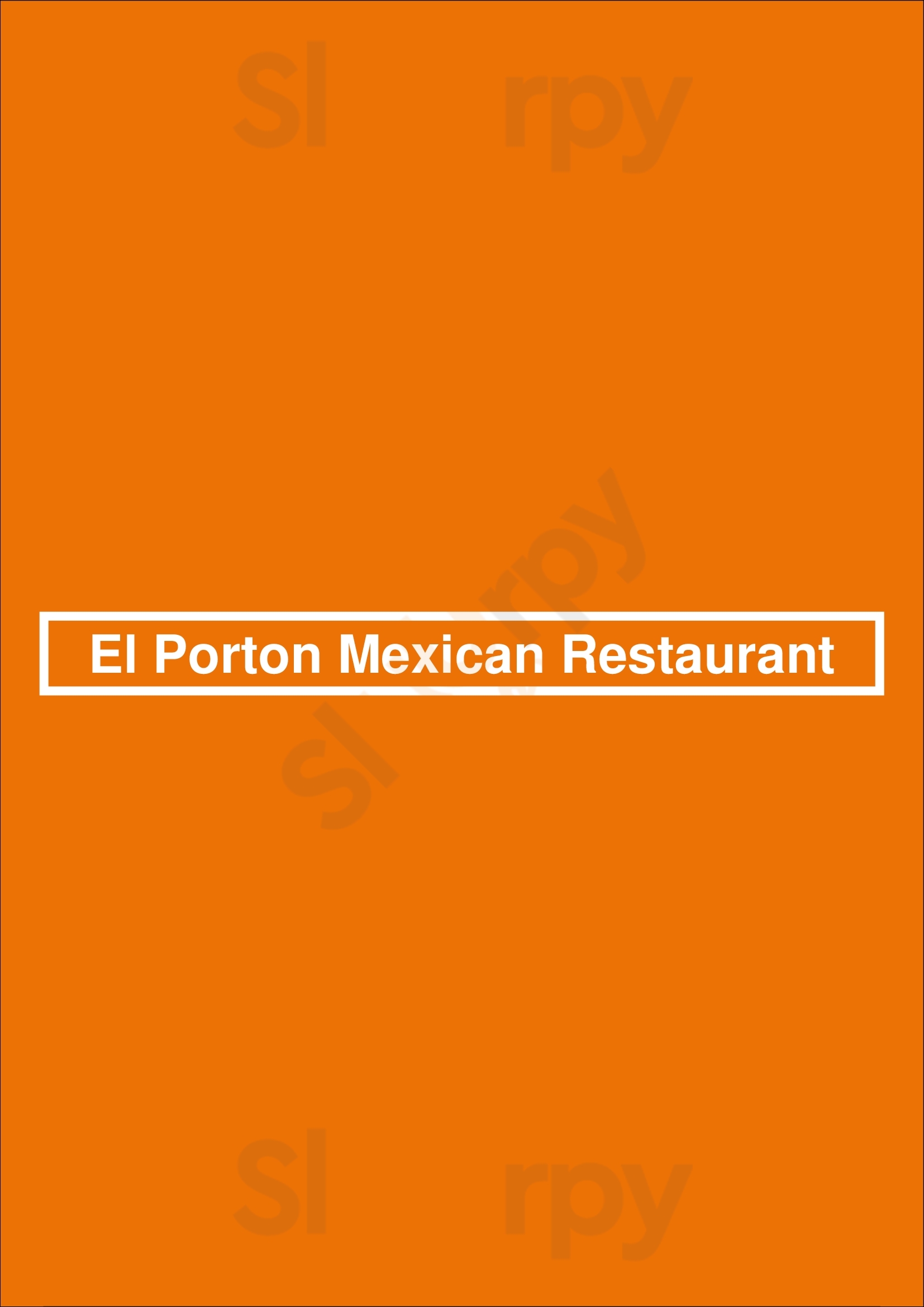 El Porton Mexican Restaurant Roswell Menu - 1