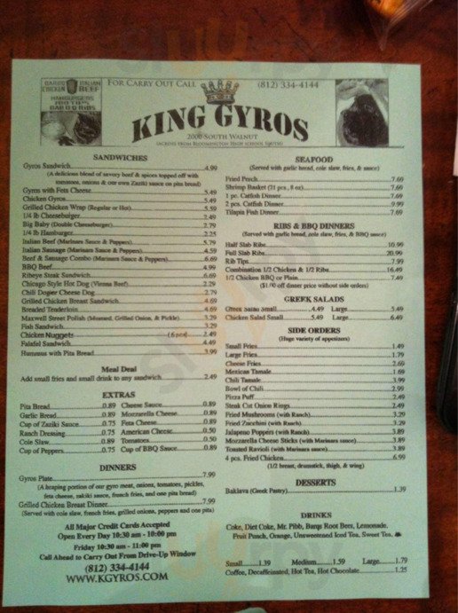 King Gyros, Bloomington