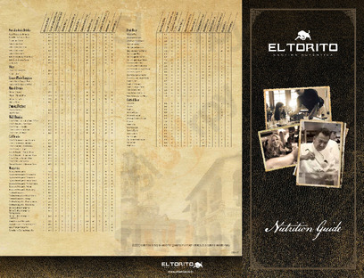 El Torito menu
