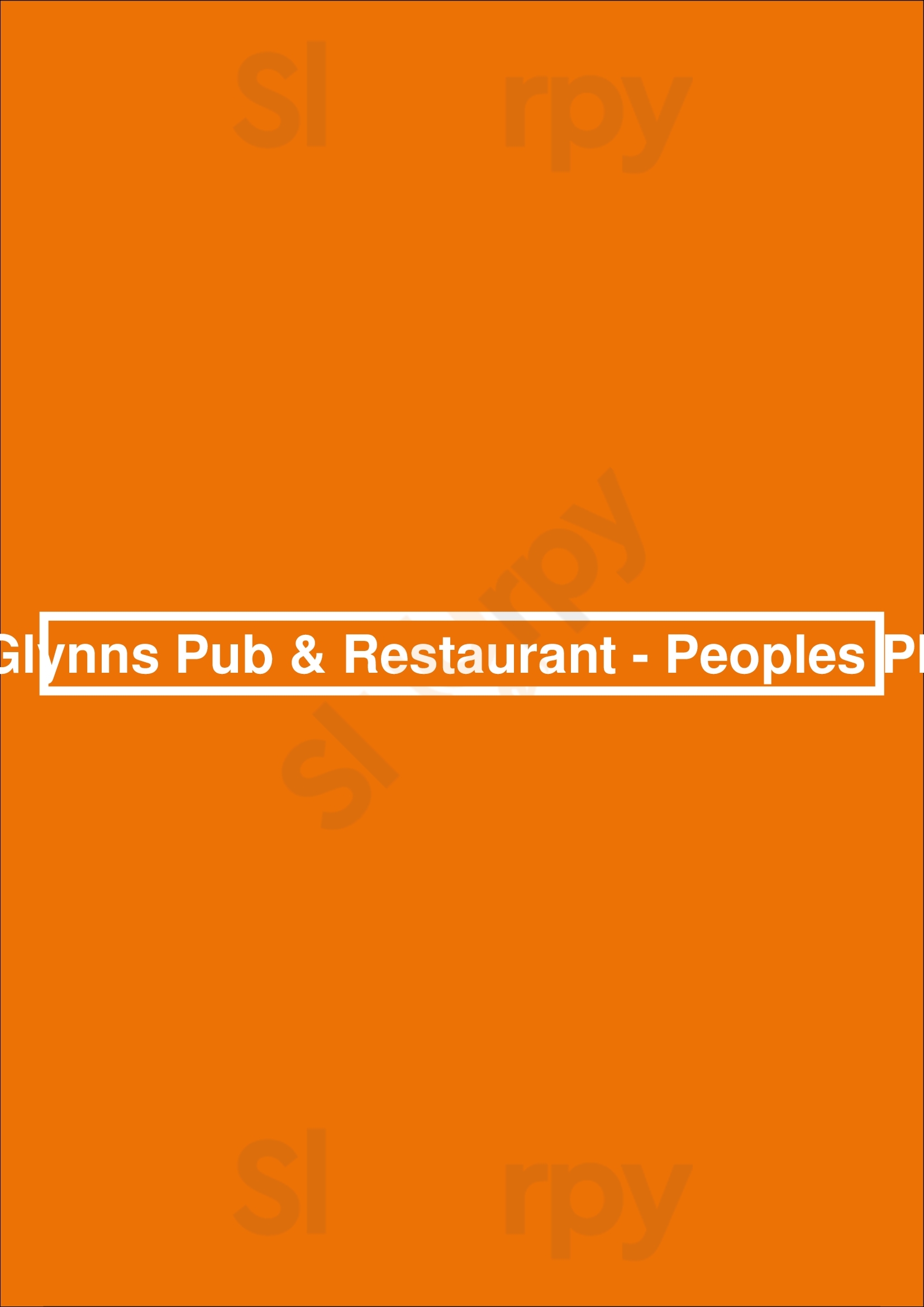 Mcglynns Pub & Restaurant - Peoples Plaza Newark Menu - 1