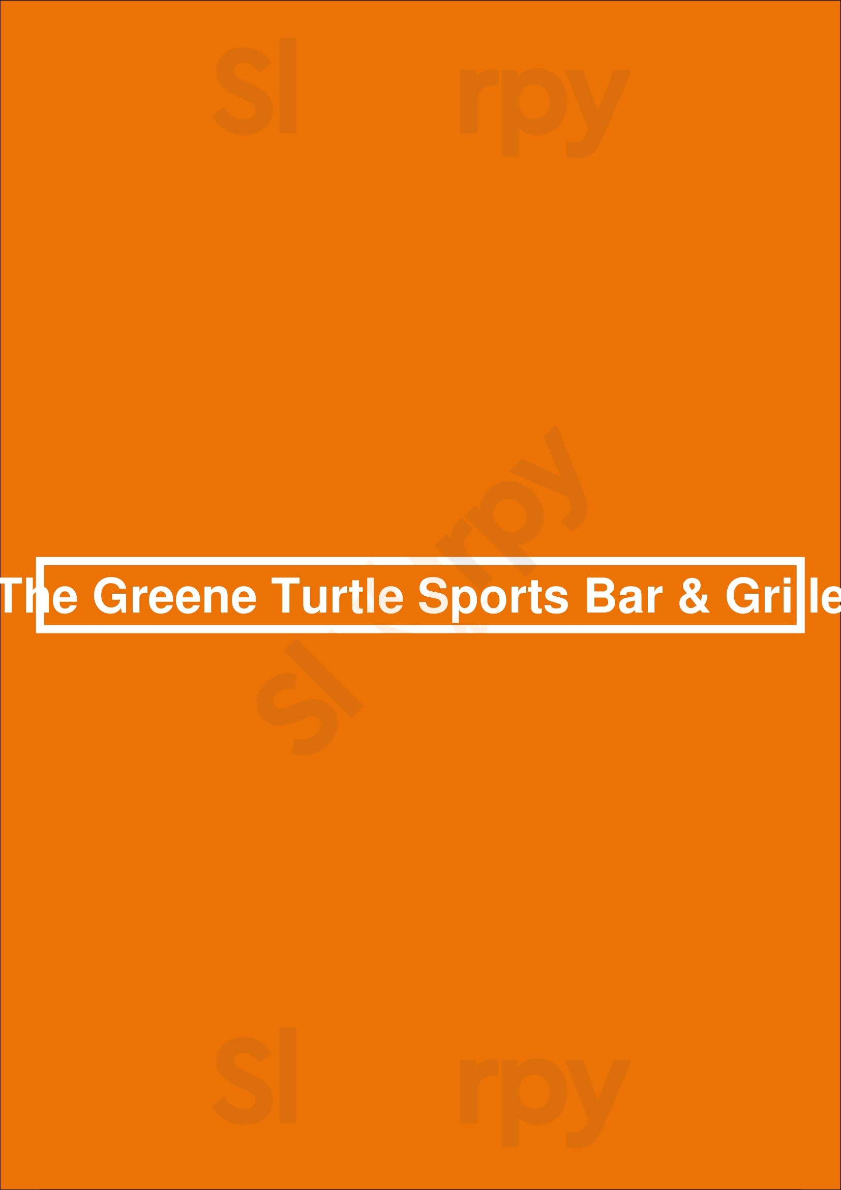 The Greene Turtle Sports Bar & Grille Newark Menu - 1