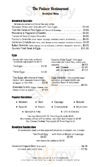 Palace Diner And Restaurant